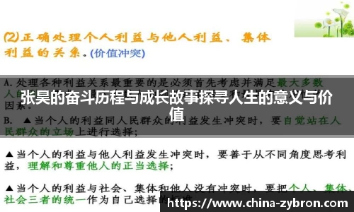 张昊的奋斗历程与成长故事探寻人生的意义与价值